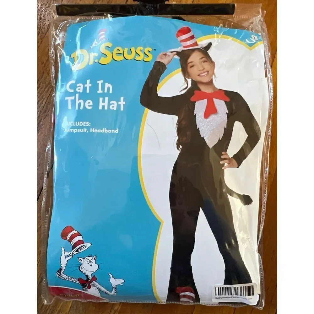 Spirit Dr. Seus Cat In The Hat Jumpsuit Child Size Medium - Picture 7 of 7